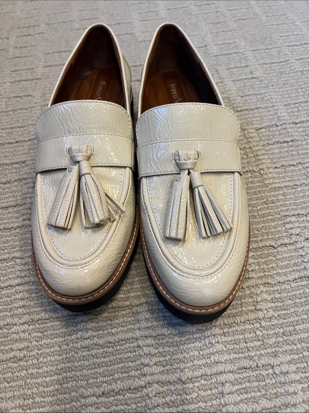 Franco Sarto women’s ivory loafers